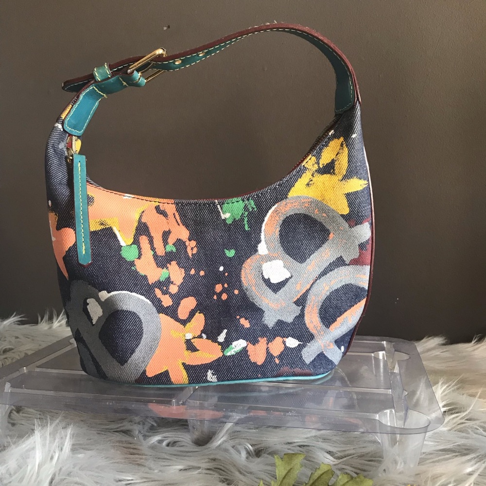 Dooney & Bourke graffiti hobo bag